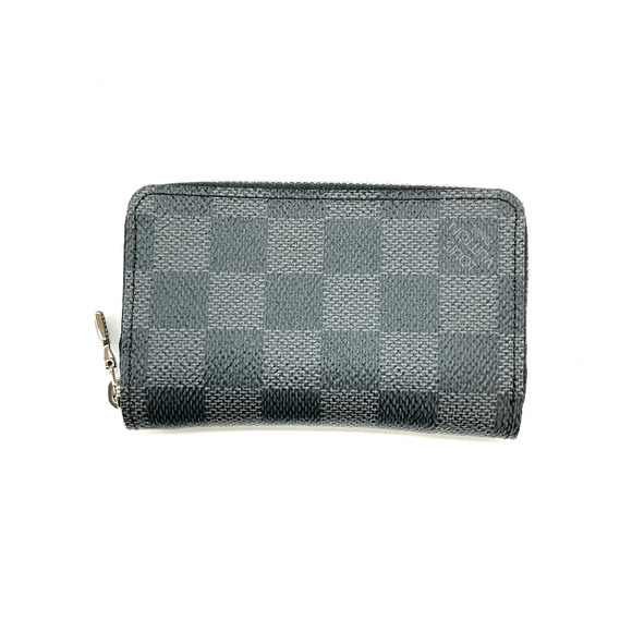 Louis Vuitton Black Zippy Damier Card Coin Wallet Graphite - Picture 1 of 6